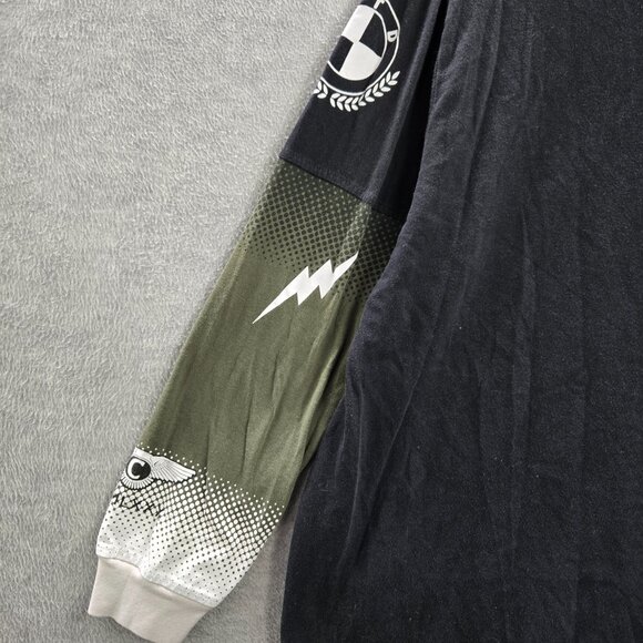 Grand Prix Men Shirt Large Green Contender Racing Graphic Long‎ Sleeve - Picture 9 of 10